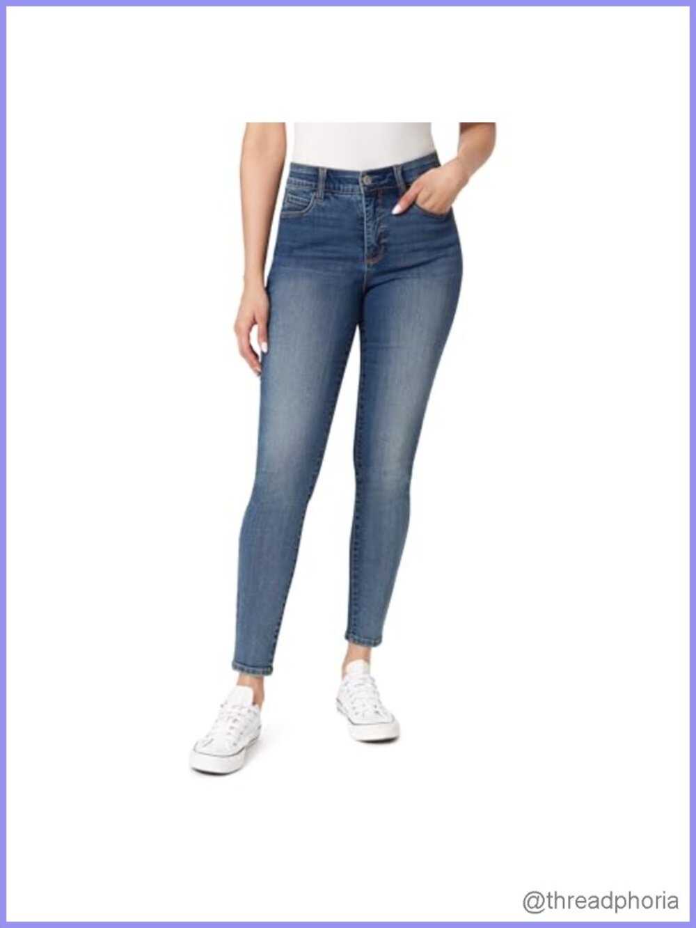 High Rise Skinny Jeans with Tummy Control